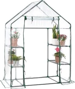 Broeikas / Tuinkas - 147 X 195 X 73 Cm - PVC Folie -Tuinwinkel Voor Buitenartikelen 1012x1200