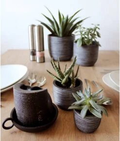Capi Europe - Set Van 4 - Bloempot Binnen - Rib Antraciet -Tuinwinkel Voor Buitenartikelen 1026x1200 2