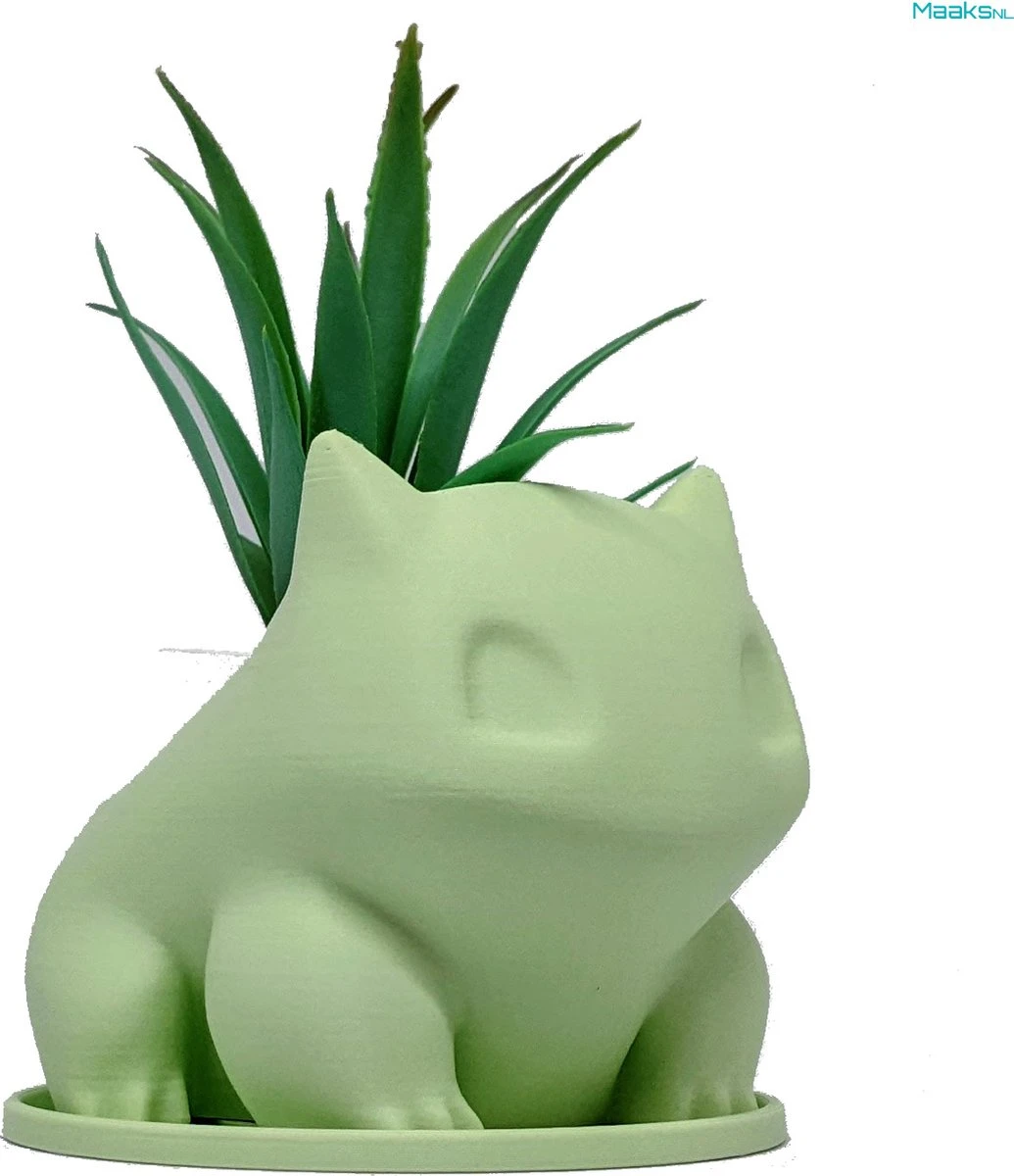 Merkloos Pokémon Bulbasaur Bloempot - Inclusief Opvangschaal - Pastelgroen 1 Merkloos Pokémon Bulbasaur Bloempot - Inclusief Opvangschaal - Pastelgroen