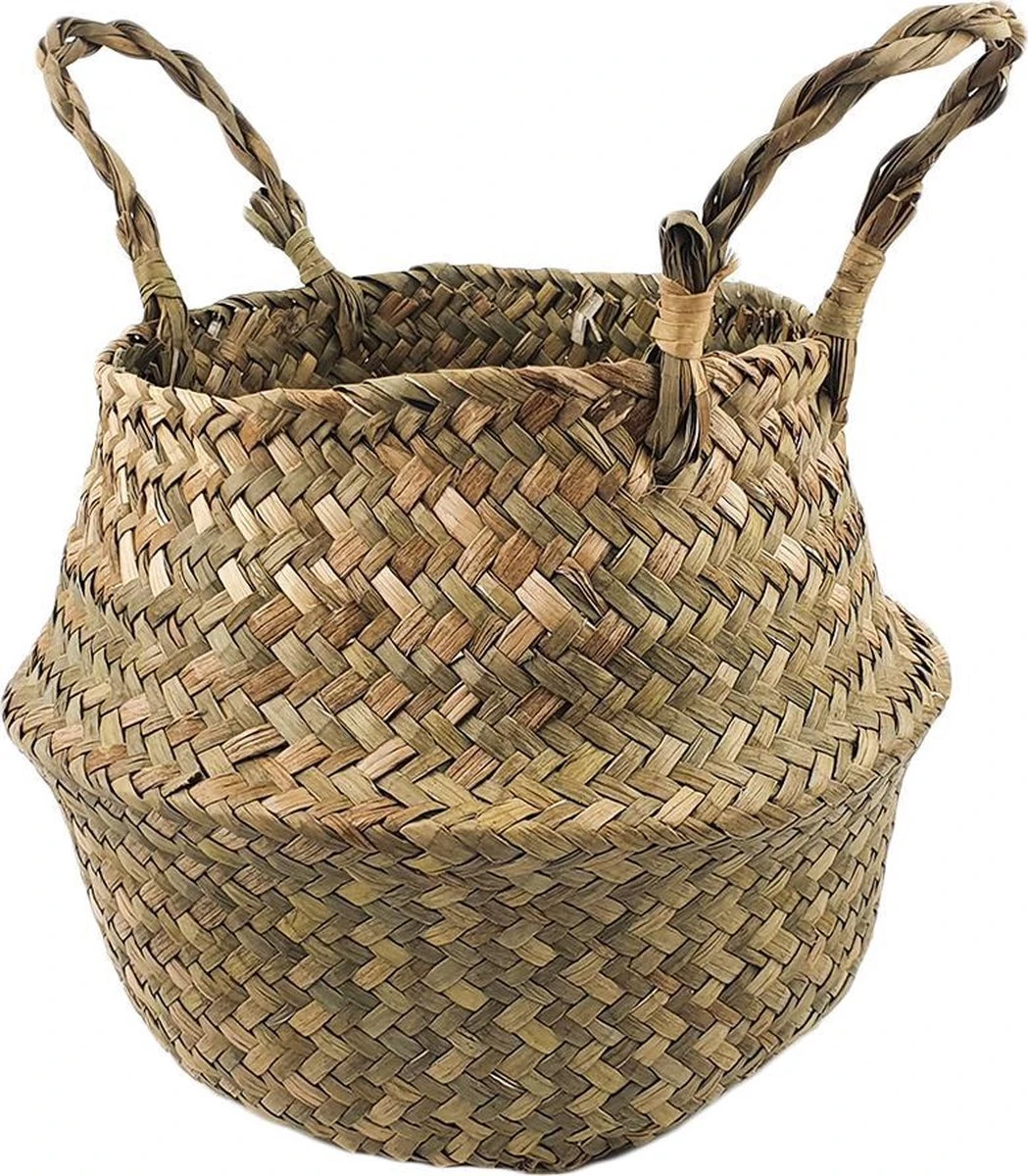 Plantenmand 35x35cm Naturel Extra Groot | Multifunctionele Mand | Handgemaakt | Planten-houder | Planten Accessoires | Planten Mand 7 Plantenmand 35x35cm Naturel Extra Groot | Multifunctionele Mand | Handgemaakt | Planten-houder | Planten Accessoires | Planten Mand - Afbeelding 7