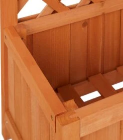 Relaxdays Plantenbak Met Klimrek - Bloembak Trellis - Rankhulp Hout - Voor Klimplanten -Tuinwinkel Voor Buitenartikelen 1063x1200 2