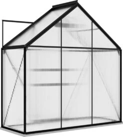 VidaXL Broeikas 1,33 M² Aluminium Antracietkleurig -Tuinwinkel Voor Buitenartikelen 1078x1200