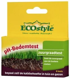 ECOstyle PH Bodemtest - Zuurtegraad Meter Voor Grond - Bepaal Kalk Behoefte Voor Tuin En Gazon - 8 Testen -Tuinwinkel Voor Buitenartikelen 1085x1200