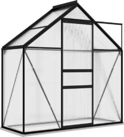 VidaXL Broeikas 1,33 M² Aluminium Antracietkleurig -Tuinwinkel Voor Buitenartikelen 1086x1200 1