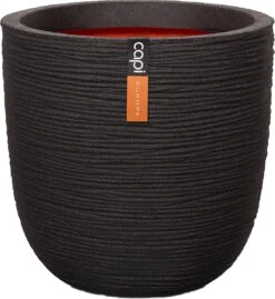 Capi Europe - Bloempot Bol Rib NL - 35x34 - Zwart - Voor Binnen En Buiten - KBLR932 32 Capi Europe - Bloempot Bol Rib NL - 35x34 - Zwart - Voor Binnen En Buiten - KBLR932 -Tuinwinkel Voor Buitenartikelen 1102x1200