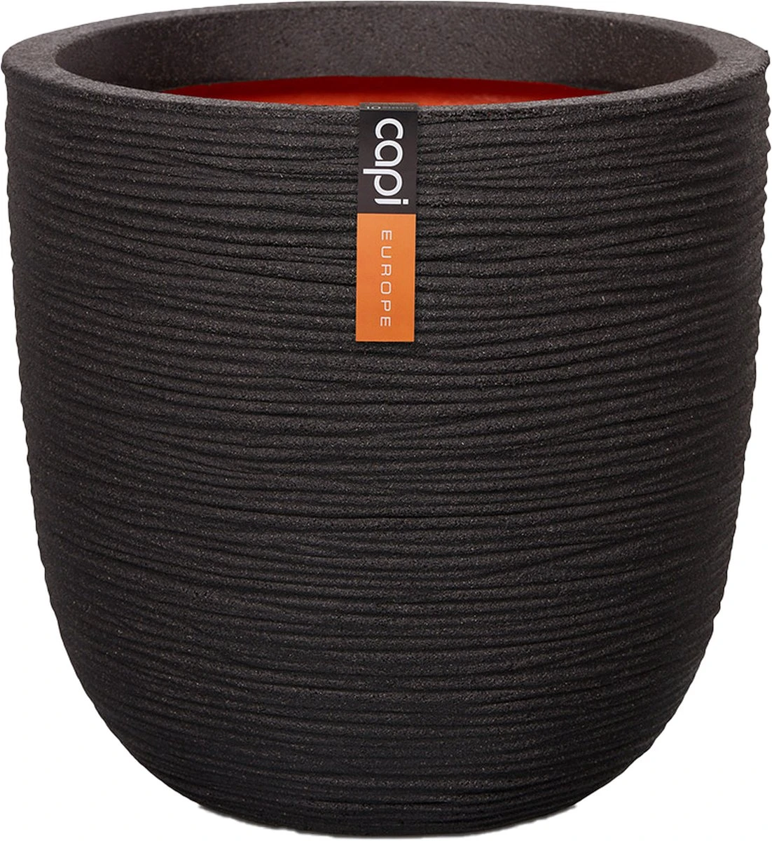 Capi Europe - Bloempot Bol Rib NL - 35x34 - Zwart - Voor Binnen En Buiten - KBLR932 16 Capi Europe - Bloempot Bol Rib NL - 35x34 - Zwart - Voor Binnen En Buiten - KBLR932 - Afbeelding 16