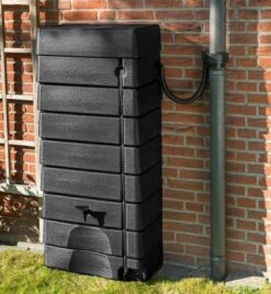 Garden Muurtank Regenton Zwart 320l - ThuisTuinieren.nl -Tuinwinkel Voor Buitenartikelen 1104x1200