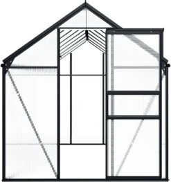 VidaXL Broeikas 1,33 M² Aluminium Antracietkleurig -Tuinwinkel Voor Buitenartikelen 1129x1200 1