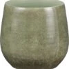 Mica Decorations Oliver Bloempot - H22 X Ø24 Cm - Terracotta - Groen