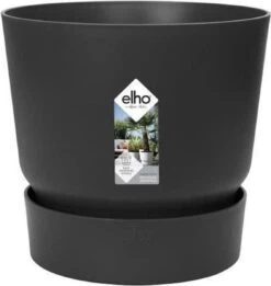 Elho Greenville Rond 30 - Grote Bloempot Voor Buiten - Gemaakt Van Gereycled Plastic - Ø 29.5 X H 27.8 Cm - Living Black -Tuinwinkel Voor Buitenartikelen 1134x1200 5