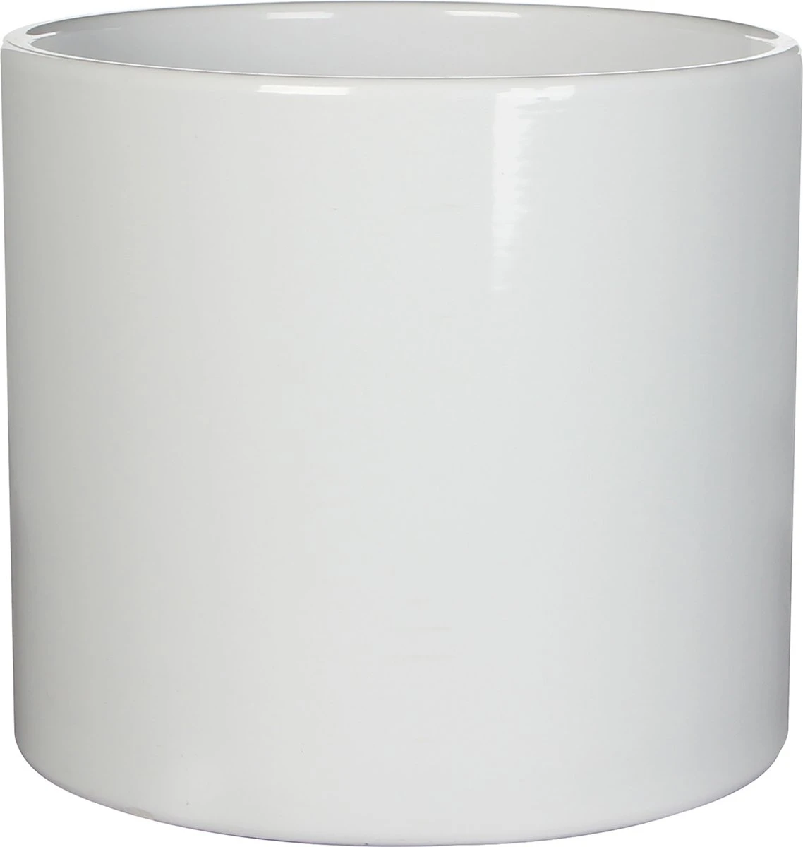 Mica Decorations Era Bloempot - H26 X Ø28 Cm - Wit 1 Mica Decorations Era Bloempot - H26 X Ø28 Cm - Wit