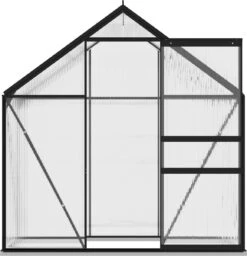 VidaXL Broeikas 1,33 M² Aluminium Antracietkleurig -Tuinwinkel Voor Buitenartikelen 1160x1200 1