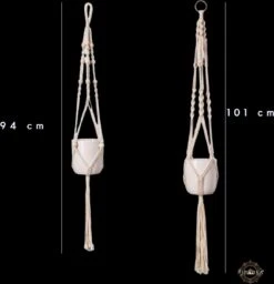 Plantenhanger - Plantenhanger Macrame - Set Van 2 - Wit - Knopen - Luxe Gevlochten Touw - Met Ophang Haken - Fienosa 10 Plantenhanger - Plantenhanger Macrame - Set Van 2 - Wit - Knopen - Luxe Gevlochten Touw - Met Ophang Haken - Fienosa -Tuinwinkel Voor Buitenartikelen 1160x1200 2