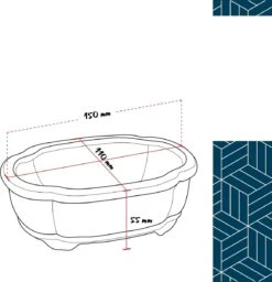 Happy Seed Keramieken Bonsai Pot (schaal) - Marine Blauw - Geglazuurd -Tuinwinkel Voor Buitenartikelen 1160x1200 3