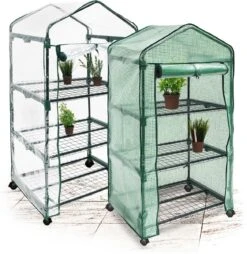 Relaxdays Kas Met Wielen - Tuinkas 3 Etages - Broeikas Kweekkas Tuin / Balkon 130 Cm Hoog - PE -Tuinwinkel Voor Buitenartikelen 1169x1200 2
