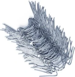 Deuba Broeikas Kasklemmen - 50 Stuks 85x30mm - Zilver