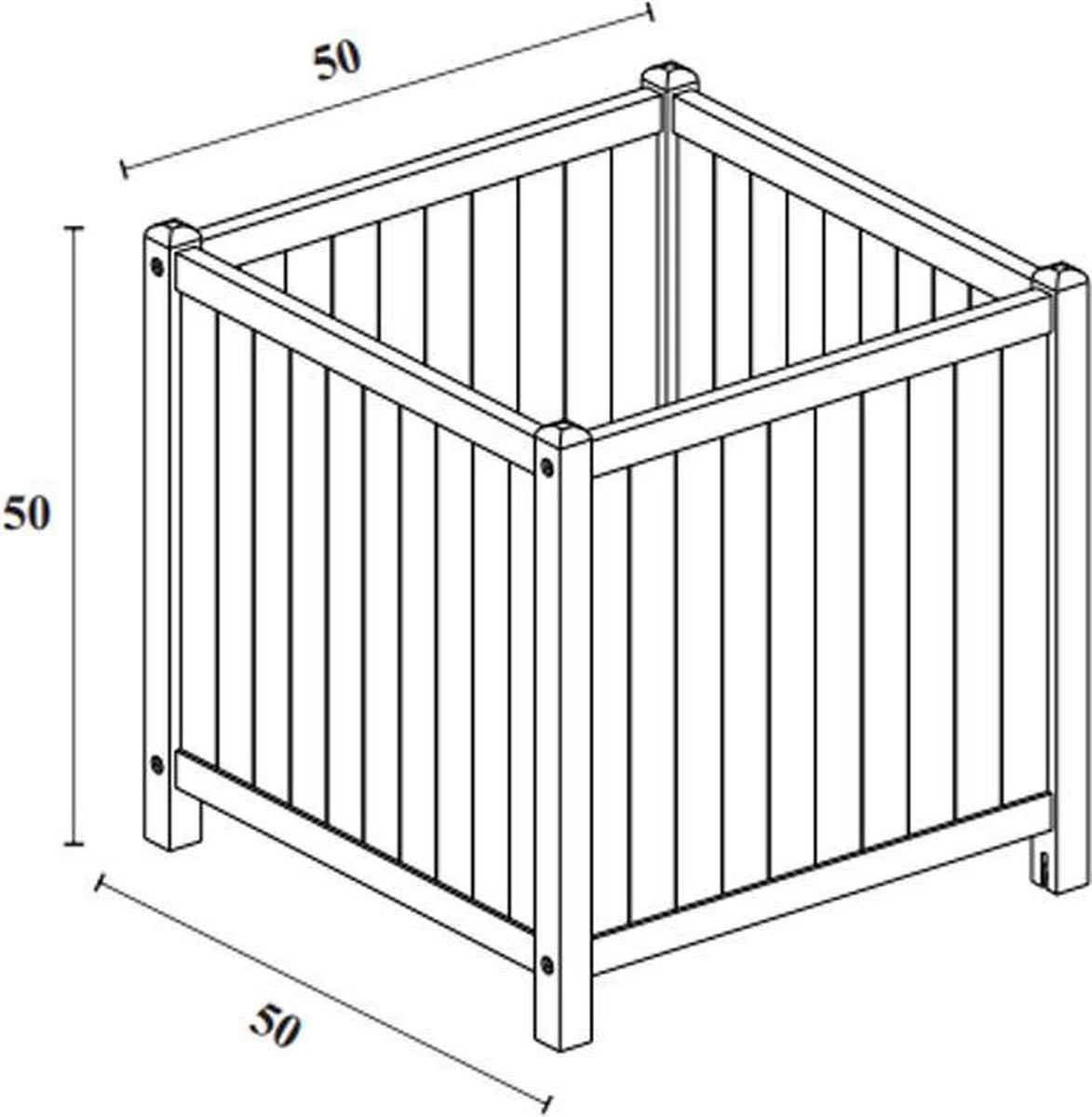 Houten Plantenbak Met Wieltjes 50x50 - Geolied Duurzaam FSC Acaciahout – Bloembak Buiten - Plantenbakken Buiten - Perfecthomeshop 5 Houten Plantenbak Met Wieltjes 50x50 - Geolied Duurzaam FSC Acaciahout – Bloembak Buiten - Plantenbakken Buiten - Perfecthomeshop - Afbeelding 5