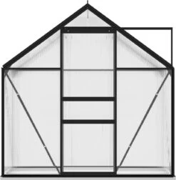 VidaXL Broeikas 1,33 M² Aluminium Antracietkleurig -Tuinwinkel Voor Buitenartikelen 1175x1200 1