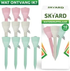 SKYARD® Waterdruppelaar Set Van 10 – Watergeefsysteem Geschikt Binnen (Kamerplanten) En Buiten – Bewateringssysteem Met Instelbare Druppelsnelheid - Irrigatiesysteem - Planten Watergever - Waterbol -Tuinwinkel Voor Buitenartikelen 1179x1200