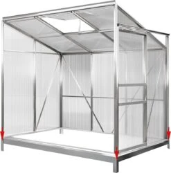 Deuba Broeikas Fundament Verzinkt – 190x122cm - Incl. Montagemateriaal