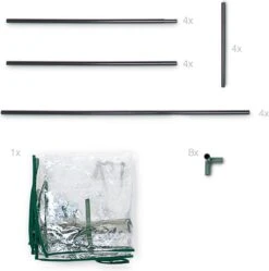 Relaxdays Tomatenkas 150x100x50 Cm - Tuinkas Tomaten - Foliekas - Serre - Kweekkas - PVC -Tuinwinkel Voor Buitenartikelen 1188x1200 4