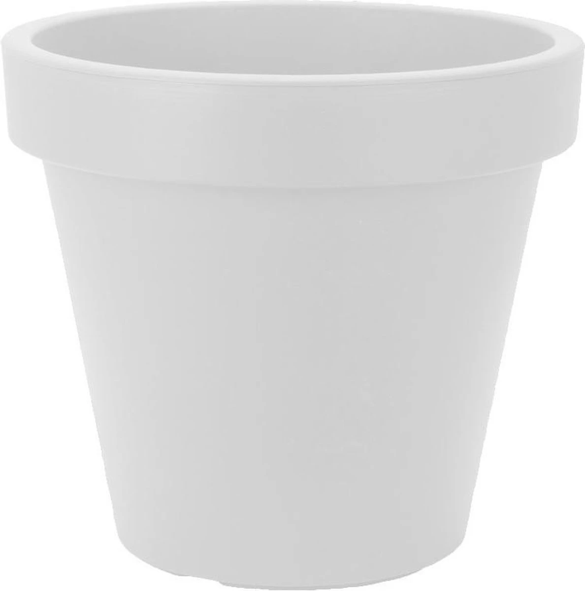 Kunststof Bloempot Wit Ø50 Cm - Hoogte 42 Cm 1 Kunststof Bloempot Wit Ø50 Cm - Hoogte 42 Cm