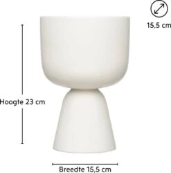 Iittala Nappula - Bloempot - Bloempotten Voor Binnen En Buiten - Plantenpotten - Wit - 230 X 155 Mm - 1 Stuk -Tuinwinkel Voor Buitenartikelen 1191x1200 9