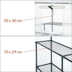 Gardebruk Kweekkas 2m² - 8 Legplanken & 4 Ramen - 195x143x143 Cm -Tuinwinkel Voor Buitenartikelen 1192x1200 2