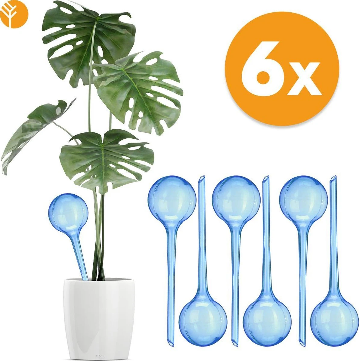 Waterdruppelaar Blauw Set Van 6 Stuks Voor Planten – 27 CM – Automatisch Watergeefsysteem Voor Kamerplanten – Planten Watergever Met Druppelsysteem – Waterbol 1 Waterdruppelaar Blauw Set Van 6 Stuks Voor Planten – 27 CM – Automatisch Watergeefsysteem Voor Kamerplanten – Planten Watergever Met Druppelsysteem – Waterbol