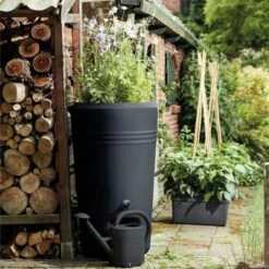 Elho Green Basics Regenton - Regenton - Living Black - Buiten - 200 Liter -Tuinwinkel Voor Buitenartikelen 1198x1200 10