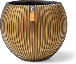 Capi Europe - Vaas Bol Groove XL - 39x33 - Goud - Bloempot Voor Binnen - Opening ⌀24 - GVGB270 -Tuinwinkel Voor Buitenartikelen 1200x1007 6