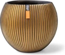 Capi Europe - Vaas Bol Groove XL - 63x51 - Goud - Bloempot Voor Binnen - Opening ⌀42 - GVGB271 9 Capi Europe - Vaas Bol Groove XL - 63x51 - Goud - Bloempot Voor Binnen - Opening ⌀42 - GVGB271 -Tuinwinkel Voor Buitenartikelen 1200x1012