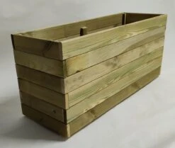 Plantenbak Bloembak Balkonbak Grenen Hout Geïmpregneerd 98x33x43cm - Handgemaakt - Duurzaam - Zwaar
