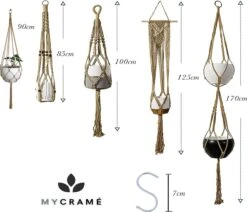 5 Stuks Luxe Jute Plantenhangers - Boho Handgeweven Katoen Hangpot Voor Binnen/Buiten - Hangende Bloempot Met Kralen - Macramé Touw/Koord Hangplant Houder - Bohemian Wandhanger Decoratie - Plant Hanger - Verticale Tuin Bloempothouder Planthanger -Tuinwinkel Voor Buitenartikelen 1200x1030 2