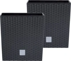 Prosperplast Kunststof Rato Rotan Bloempot/plantenpot Met Binnenpot Antraciet 40 Cm - Bloempotten Voor Binnen En Buiten -Tuinwinkel Voor Buitenartikelen 1200x1031 3