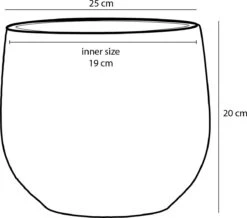 Mica Decorations Gabriel Bloempot - H20 X Ø25 Cm - Keramiek - Blauw -Tuinwinkel Voor Buitenartikelen 1200x1061 3