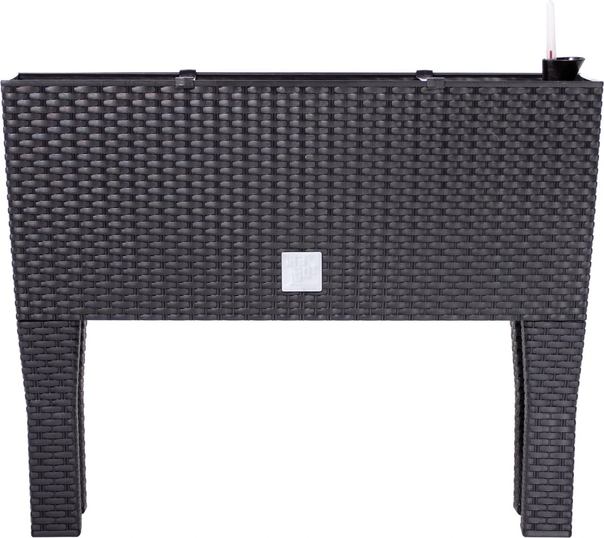 Prosperplast Kunststof Rato Plantenbak Op Poten Met Irrigatiesysteem Antraciet 80 X 33 X 62 Cm - 72 Liter - Balkonbakken/bloembakken 1 Prosperplast Kunststof Rato Plantenbak Op Poten Met Irrigatiesysteem Antraciet 80 X 33 X 62 Cm - 72 Liter - Balkonbakken/bloembakken