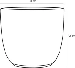 Mica Decorations Tusca Bloempot - H25 X Ø28 Cm - Mat - Zwart 8 Mica Decorations Tusca Bloempot - H25 X Ø28 Cm - Mat - Zwart -Tuinwinkel Voor Buitenartikelen 1200x1084 3