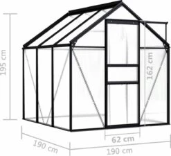 VidaXL Broeikas 3,61 M² Aluminium Antraciet 11 VidaXL Broeikas 3,61 M² Aluminium Antraciet -Tuinwinkel Voor Buitenartikelen 1200x1092