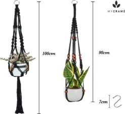 4 Stuks Zwarte Macrame Plantenhangers - Boho Handgeweven Katoen Hangpot Voor Binnen/Buiten - Hangende Bloempot Met Kralen - Macramé Touw/Koord Hangplant Houder - Bohemian Wandhanger Decoratie - Plant Hanger - Verticale Tuin Bloempothouder Planthanger 17 4 Stuks Zwarte Macrame Plantenhangers - Boho Handgeweven Katoen Hangpot Voor Binnen/Buiten - Hangende Bloempot Met Kralen - Macramé Touw/Koord Hangplant Houder - Bohemian Wandhanger Decoratie - Plant Hanger - Verticale Tuin Bloempothouder Planthanger -Tuinwinkel Voor Buitenartikelen 1200x1093 1