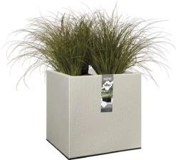 Elho Vivo Structure Finish Vierkant 40 - Plantenbak Voor Binnen & Buiten - Ø 39 X H 41 - Grijs/Warm Grijs 18 Elho Vivo Structure Finish Vierkant 40 - Plantenbak Voor Binnen & Buiten - Ø 39 X H 41 - Grijs/Warm Grijs -Tuinwinkel Voor Buitenartikelen 1200x1095 2