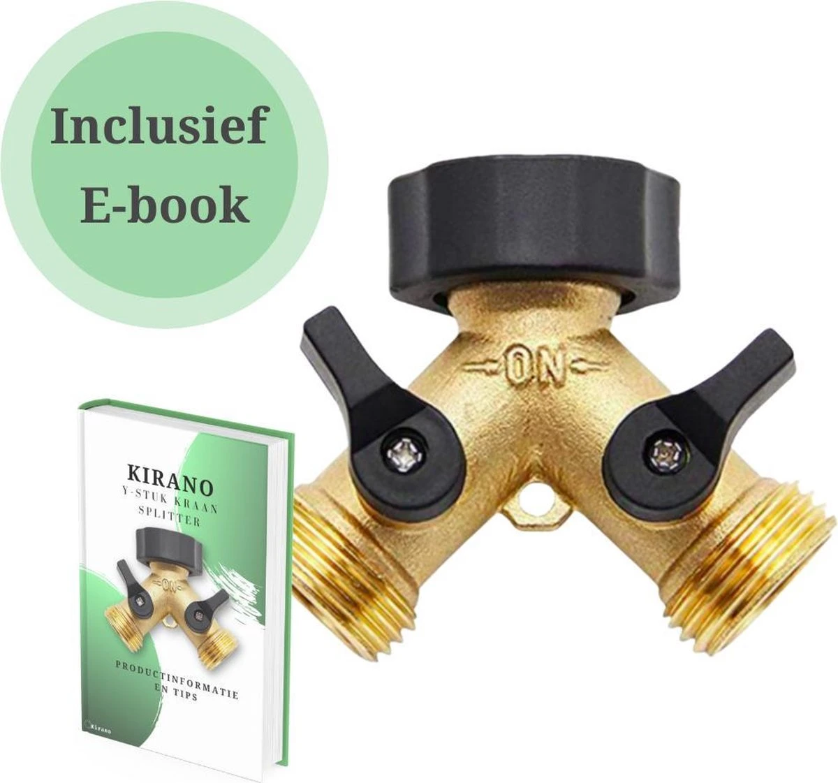 Y Stuk Kraan - Kraan Splitter - Waterverdeler - Buitenkraan - Waterverdeler 2 Weg – Messing - Afzonderlijk Af Te Sluiten 12 Y Stuk Kraan - Kraan Splitter - Waterverdeler - Buitenkraan - Waterverdeler 2 Weg – Messing - Afzonderlijk Af Te Sluiten - Afbeelding 12