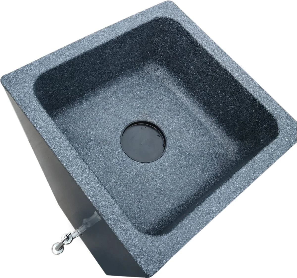 Prestige Manhattan 100L Regenton Zwart (incl. Kraantje) 3 Prestige Manhattan 100L Regenton Zwart (incl. Kraantje) - Afbeelding 3