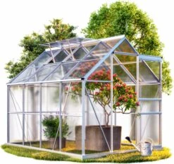 Gardebruk Aluminium Kas 4,75 M² - Fundament & Regengoot - 250x190cm -Tuinwinkel Voor Buitenartikelen 1200x1126 4