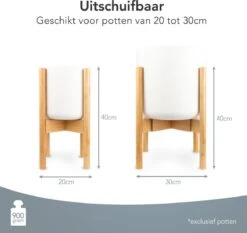 LifeGoods Planten Standaard - Uitschuifbare Bloempothouder - 20 Tot 30 Cm - Licht Bamboe 15 LifeGoods Planten Standaard - Uitschuifbare Bloempothouder - 20 Tot 30 Cm - Licht Bamboe -Tuinwinkel Voor Buitenartikelen 1200x1130 4