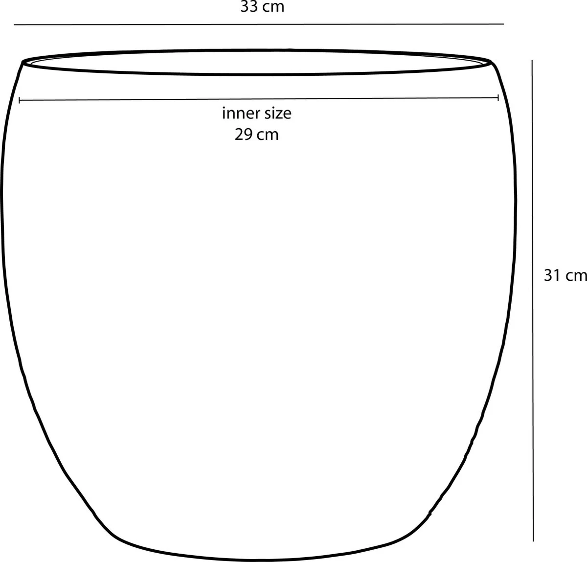 Mica Decorations Lester Bloempot - H31 X Ø33 Cm - Terracotta - Groen 7 Mica Decorations Lester Bloempot - H31 X Ø33 Cm - Terracotta - Groen - Afbeelding 7