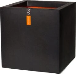 Capi Europe - Bloempot Vierkant Smooth NL - 40x40x40 - Zwart - Voor Binnen En Buiten - KBL903 -Tuinwinkel Voor Buitenartikelen 1200x1157 2