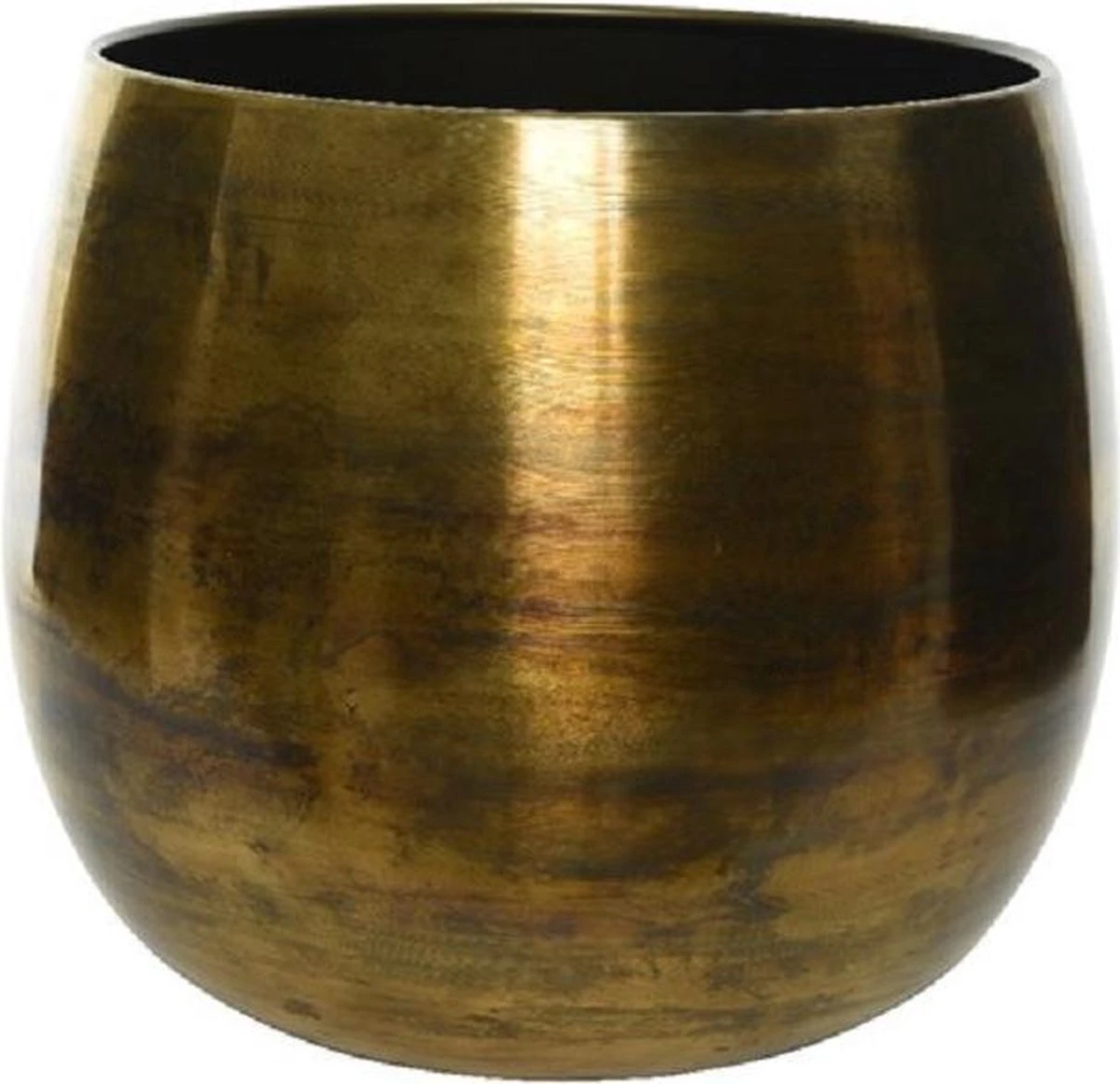 Decoris Bloempot - Goud - Zink - Voor Kamerplant - D33 X H34 Cm - Plantenpotten 1 Decoris Bloempot - Goud - Zink - Voor Kamerplant - D33 X H34 Cm - Plantenpotten