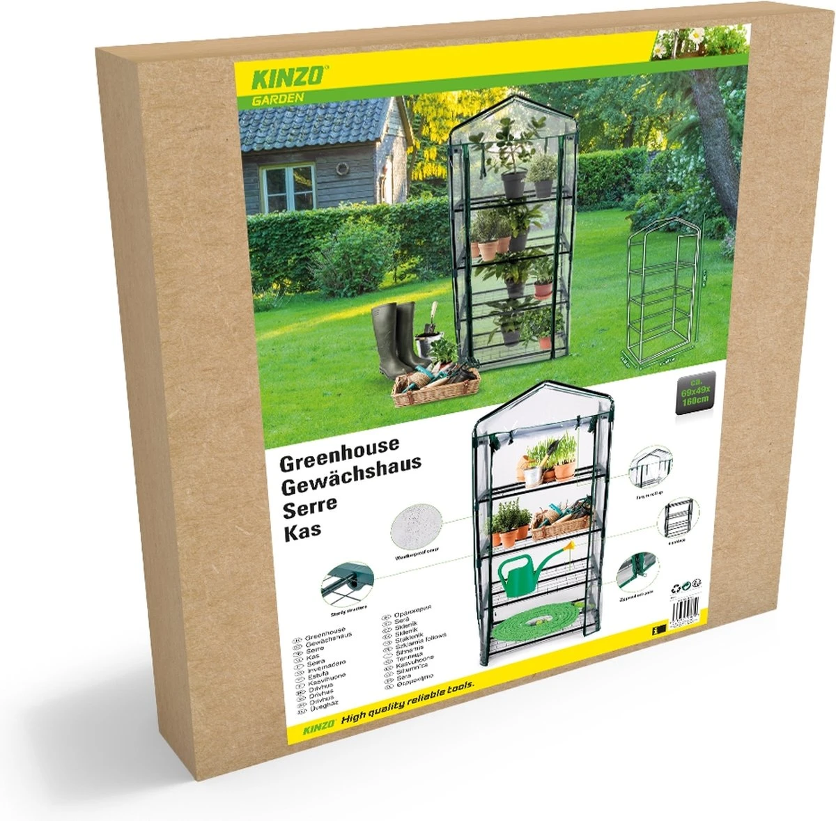 Kinzo Plastic Broeikas 69 X 49 X 160cm 8 Kinzo Plastic Broeikas 69 X 49 X 160cm - Afbeelding 8