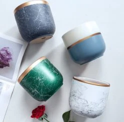 Bloempotten Binnen - Keramiek - Gouden Rand - Bloempot Buiten - Afvoergat 24 Cm - Groen – Groot 15 Bloempotten Binnen - Keramiek - Gouden Rand - Bloempot Buiten - Afvoergat 24 Cm - Groen – Groot -Tuinwinkel Voor Buitenartikelen 1200x1183 3